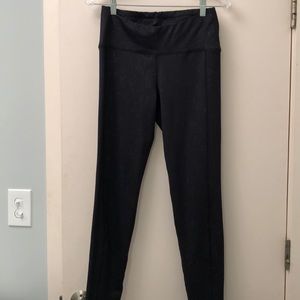 Oiselle Leggings with subtle floral/paisley print